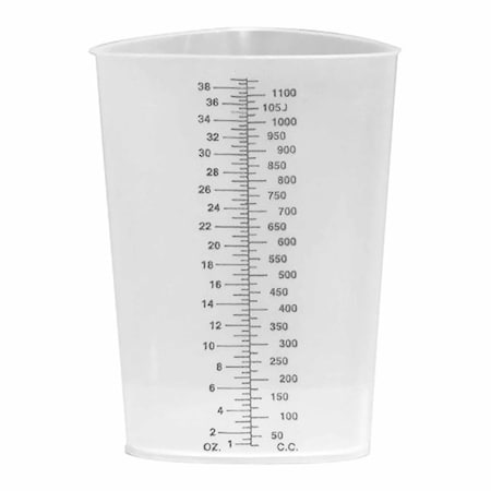 Plasti-Grad Graduated Beaker Triangular Polypropylene 1,200 mL, 200PK 1150
